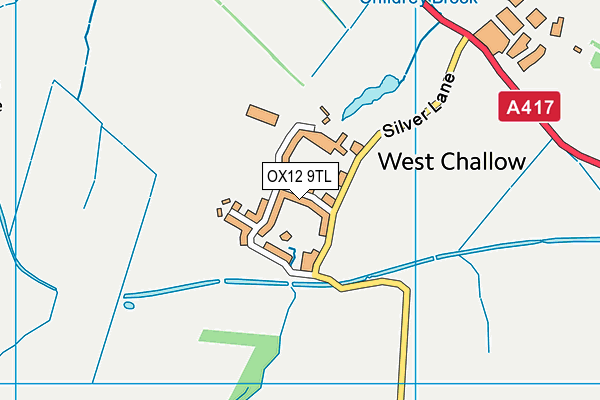 OX12 9TL map - OS VectorMap District (Ordnance Survey)