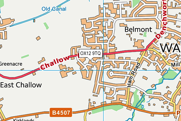 OX12 9TQ map - OS VectorMap District (Ordnance Survey)