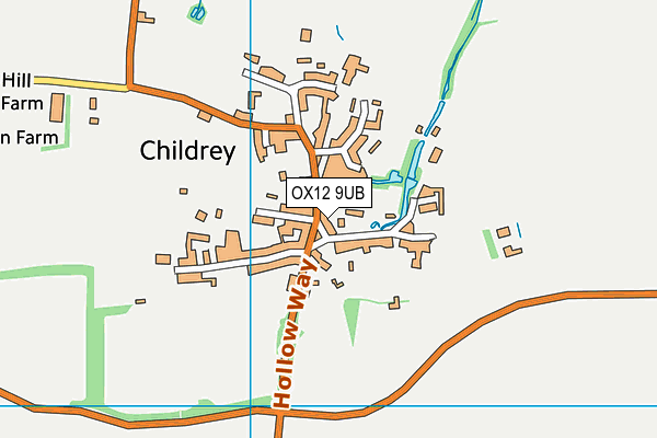 OX12 9UB map - OS VectorMap District (Ordnance Survey)