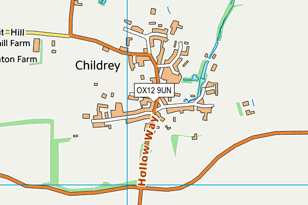 OX12 9UN map - OS VectorMap District (Ordnance Survey)