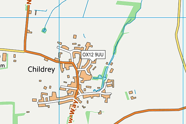 OX12 9UU map - OS VectorMap District (Ordnance Survey)