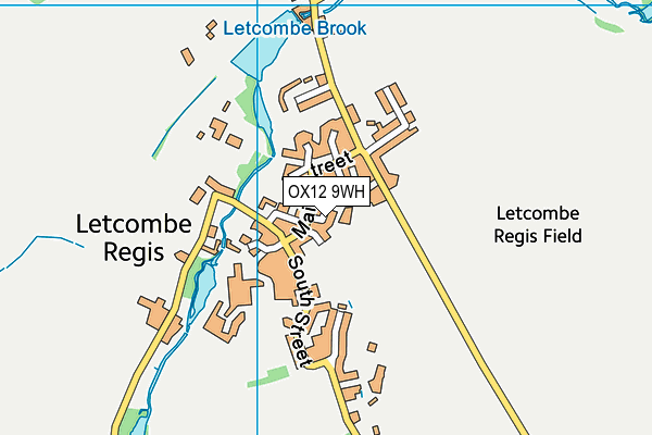 OX12 9WH map - OS VectorMap District (Ordnance Survey)