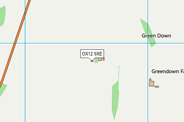 OX12 9XE map - OS VectorMap District (Ordnance Survey)