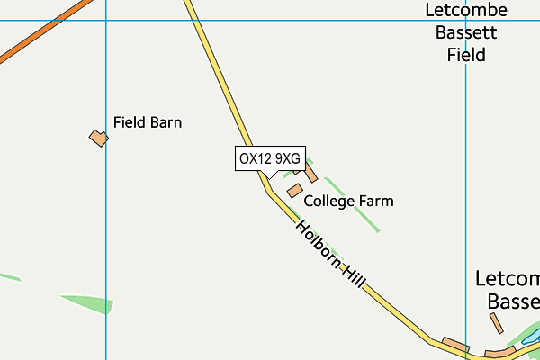 OX12 9XG map - OS VectorMap District (Ordnance Survey)