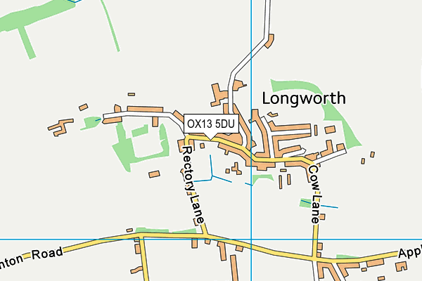 OX13 5DU map - OS VectorMap District (Ordnance Survey)