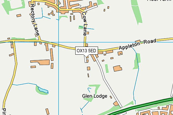 OX13 5ED map - OS VectorMap District (Ordnance Survey)