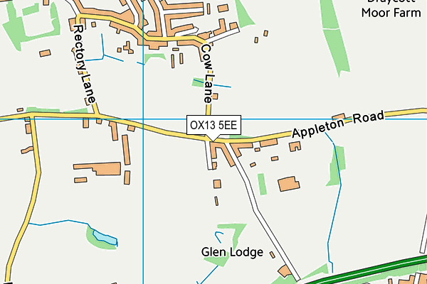 OX13 5EE map - OS VectorMap District (Ordnance Survey)