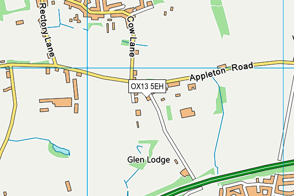 OX13 5EH map - OS VectorMap District (Ordnance Survey)