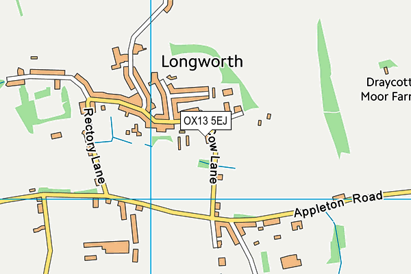 OX13 5EJ map - OS VectorMap District (Ordnance Survey)