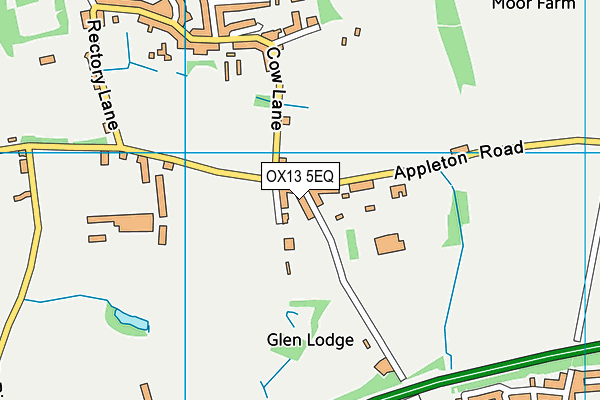 OX13 5EQ map - OS VectorMap District (Ordnance Survey)