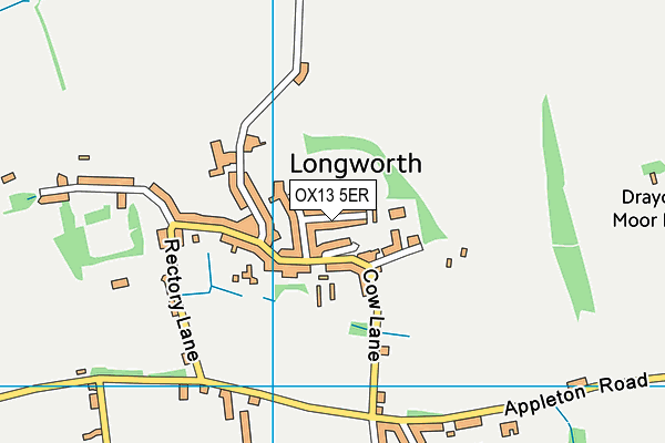 OX13 5ER map - OS VectorMap District (Ordnance Survey)