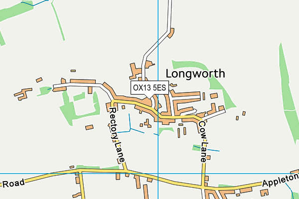 OX13 5ES map - OS VectorMap District (Ordnance Survey)