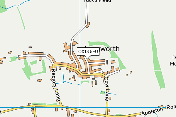 Longworth Primary School map (OX13 5EU) - OS VectorMap District (Ordnance Survey)