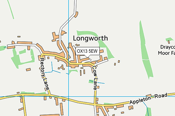 OX13 5EW map - OS VectorMap District (Ordnance Survey)