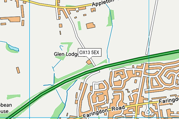 OX13 5EX map - OS VectorMap District (Ordnance Survey)