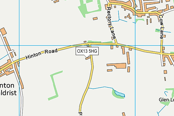 OX13 5HG map - OS VectorMap District (Ordnance Survey)