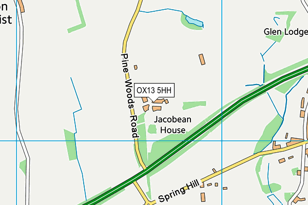 OX13 5HH map - OS VectorMap District (Ordnance Survey)