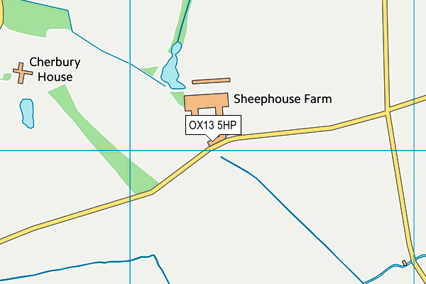 OX13 5HP map - OS VectorMap District (Ordnance Survey)