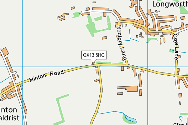 OX13 5HQ map - OS VectorMap District (Ordnance Survey)