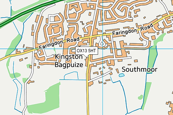 OX13 5HT map - OS VectorMap District (Ordnance Survey)