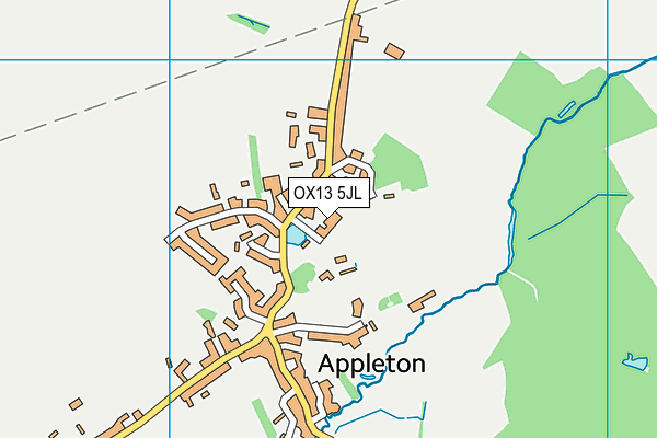 Appleton Church of England (A) Primary School map (OX13 5JL) - OS VectorMap District (Ordnance Survey)