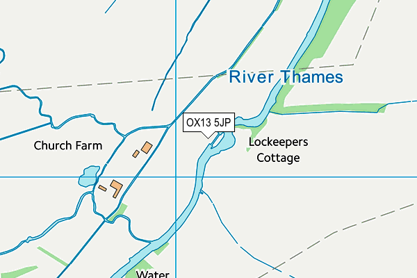 OX13 5JP map - OS VectorMap District (Ordnance Survey)