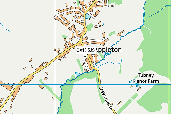 OX13 5JS map - OS VectorMap District (Ordnance Survey)