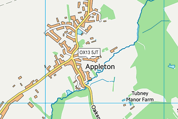 OX13 5JT map - OS VectorMap District (Ordnance Survey)