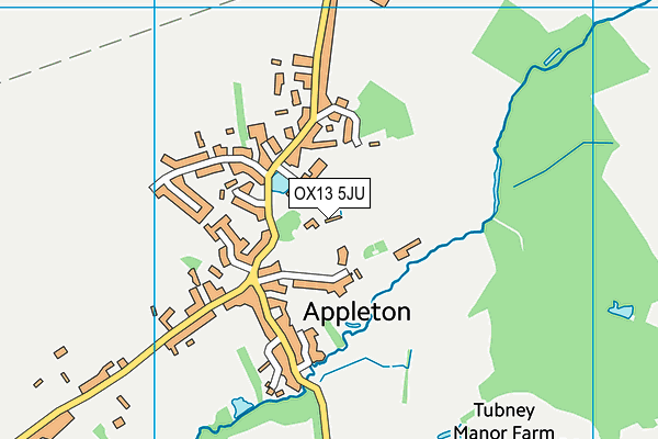 OX13 5JU map - OS VectorMap District (Ordnance Survey)