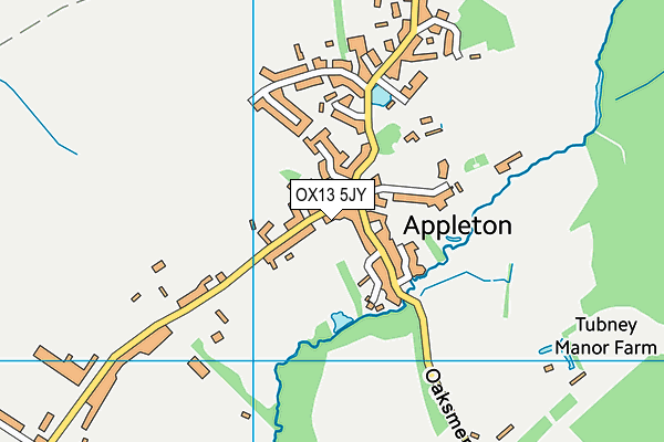 OX13 5JY map - OS VectorMap District (Ordnance Survey)