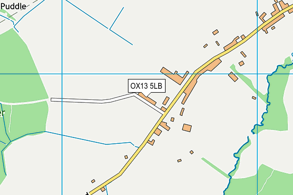 OX13 5LB map - OS VectorMap District (Ordnance Survey)