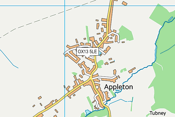 OX13 5LE map - OS VectorMap District (Ordnance Survey)