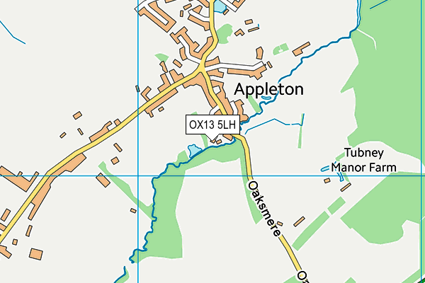 OX13 5LH map - OS VectorMap District (Ordnance Survey)