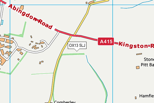 OX13 5LJ map - OS VectorMap District (Ordnance Survey)