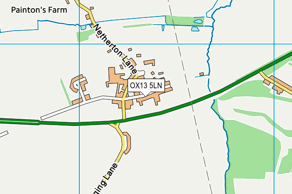 OX13 5LN map - OS VectorMap District (Ordnance Survey)