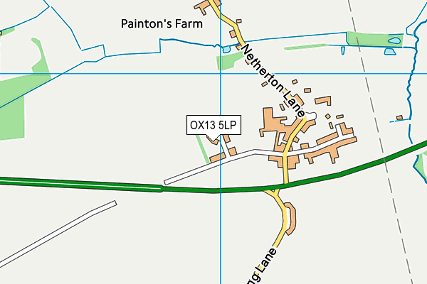 OX13 5LP map - OS VectorMap District (Ordnance Survey)