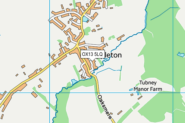 OX13 5LQ map - OS VectorMap District (Ordnance Survey)