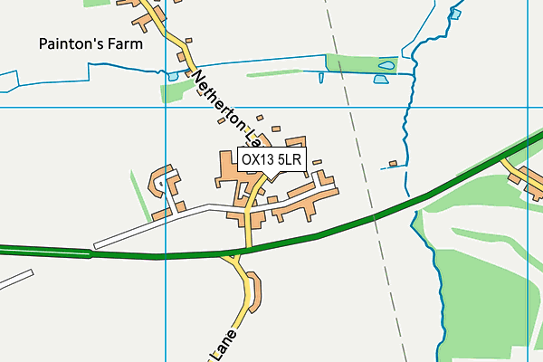 OX13 5LR map - OS VectorMap District (Ordnance Survey)