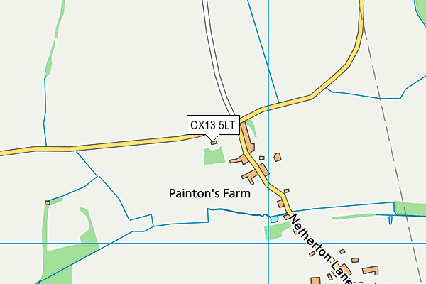 OX13 5LT map - OS VectorMap District (Ordnance Survey)