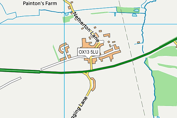 OX13 5LU map - OS VectorMap District (Ordnance Survey)