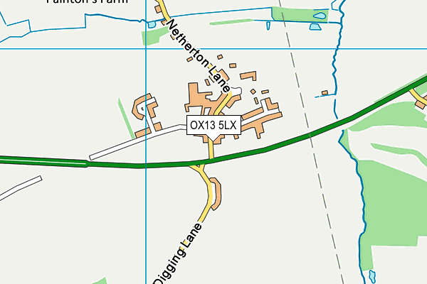 OX13 5LX map - OS VectorMap District (Ordnance Survey)