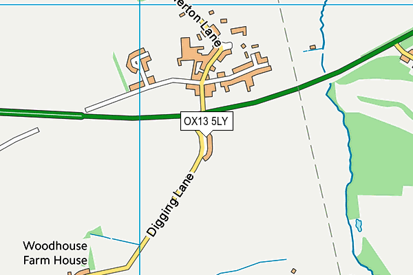 OX13 5LY map - OS VectorMap District (Ordnance Survey)