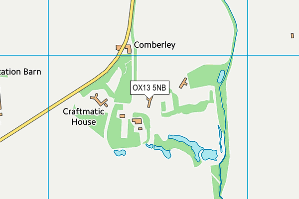 OX13 5NB map - OS VectorMap District (Ordnance Survey)