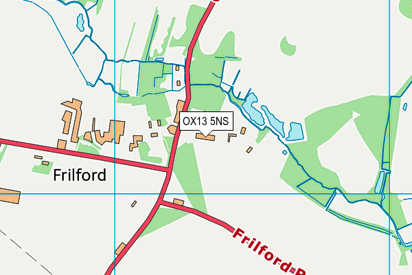 OX13 5NS map - OS VectorMap District (Ordnance Survey)