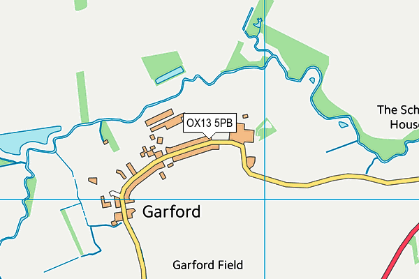OX13 5PB map - OS VectorMap District (Ordnance Survey)