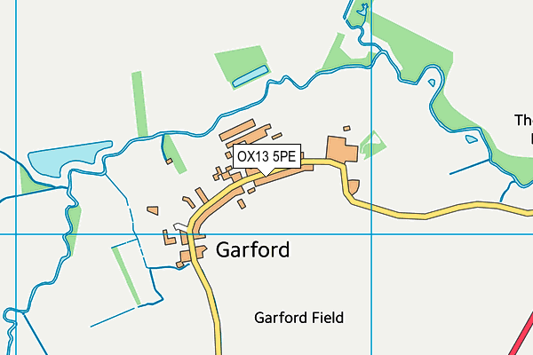 OX13 5PE map - OS VectorMap District (Ordnance Survey)
