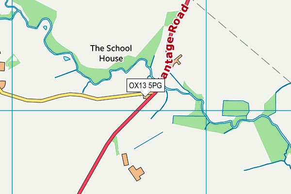 OX13 5PG map - OS VectorMap District (Ordnance Survey)