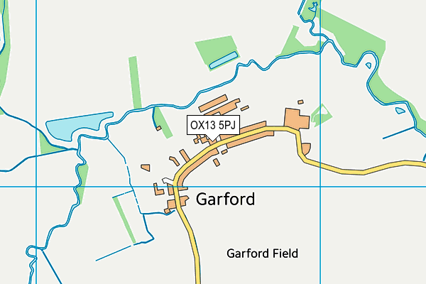 OX13 5PJ map - OS VectorMap District (Ordnance Survey)