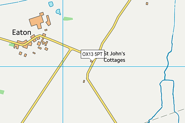 OX13 5PT map - OS VectorMap District (Ordnance Survey)