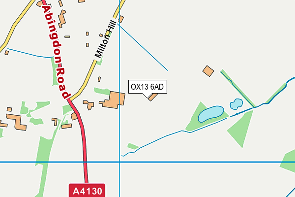 OX13 6AD map - OS VectorMap District (Ordnance Survey)